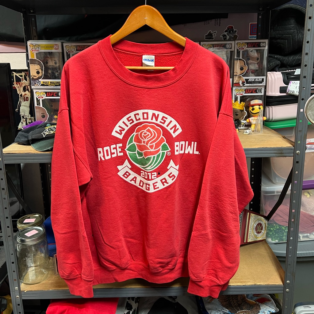 Y2k Wisconsin Badgers 2012 Rose Bowl Ncaa Crewneck